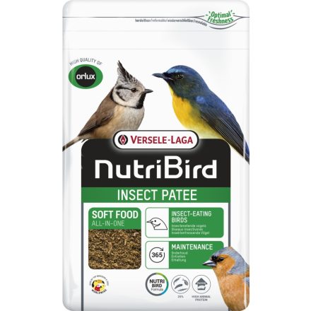 Versele-Laga  NutriBird Insect Patee - Rovaros lágyeleség 25% rovarral  kis testű mag és rovarevő madaraknak - 250g