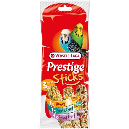Versele-Laga  Sticks Budgies Triple Variety Pack Prestige - Mézesrúd válogatás hullámos papagájoknak - 3db