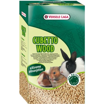 Versele-Laga  Cubetto Wood - Préselt természetes fa pellet alom - 12l - 7kg