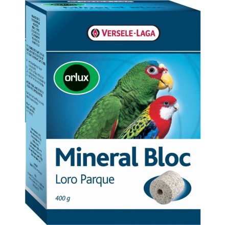 Versele-Laga  Orlux Mineral Bloc Loro Parque - Ásványi anyag pótló nagytestű madaraknak - 400g