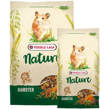 Versele-Laga  Nature Hamster - Változatos, gabonákban gazdag állati fehérjével dúsított keverék hörcsög táp - 2,3kg