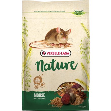 Versele-Laga Nature Mouse - Változatos gabonákban gazdag, állati fehérjével dúsított törpe egér táp - 400g